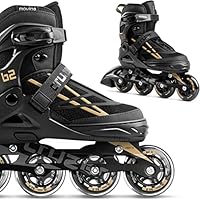 Movino Inline Skates | Cruzer B2 | Verstellbare Rollschuhe | Damen Mädchen Jungen | Inliner für Erwachsene mit großen Rädern
