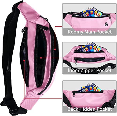 Image of Fanny Packs for Men and Women, Water-Repellent Sports Waist Pack Bag for Travel Hiking Running Hands-free