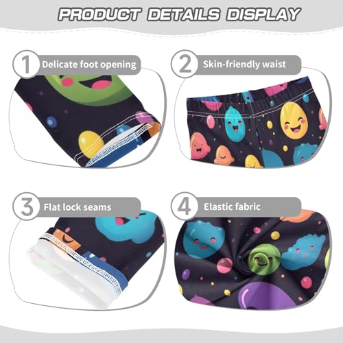 Toddler Girls Leggings Printed Yoga Pants Leggings Smiling Face One for Kids3