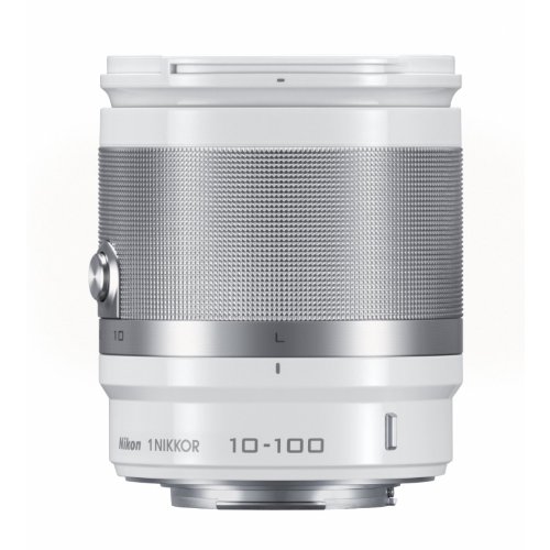 Nikon 1 Nikkor 10-100mm f/4.5-5.6 VR - Objetivo para Nikon (Distancia Focal Fija 100mm, Apertura f/1.4 f stop-16, estabilizador), Blanco