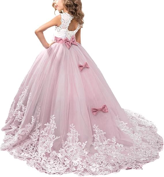 Flower Girl Dress for Wedding Puffy Pageant Gowns Princess Dress for Girls Tulle First Communion Ball Gowns for Teen Girls2
