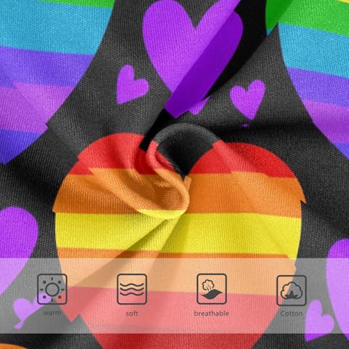 Toddler Underwear Floral 2t Cotton Little Girl Panties Fun Print Underpants Briefs Rainbow Hearts Purple Pink3