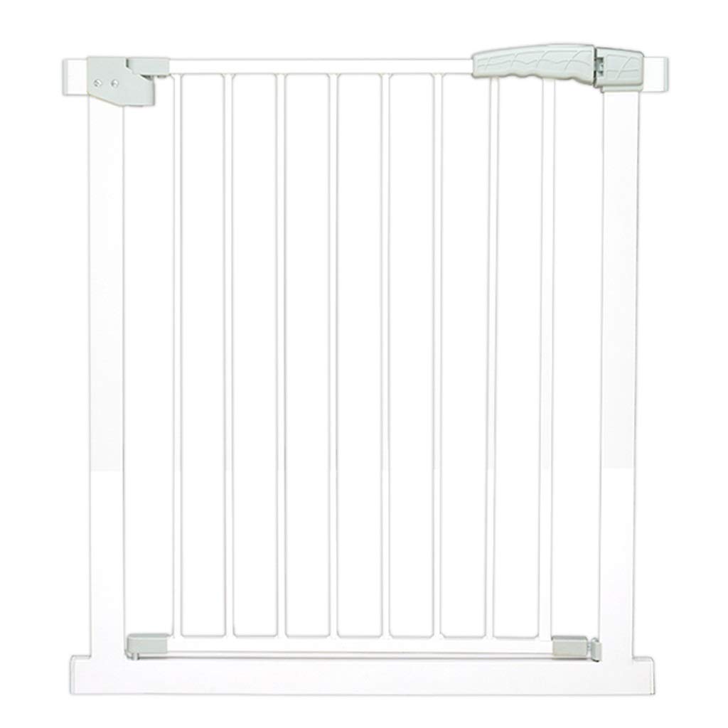 Porte d'escalier blanche pour animaux avec ouverture facile à une main