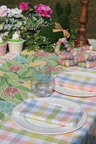 image for COTTON CRAFT Countryside Classic Gingham Buffalo Check Plaid Tableclot