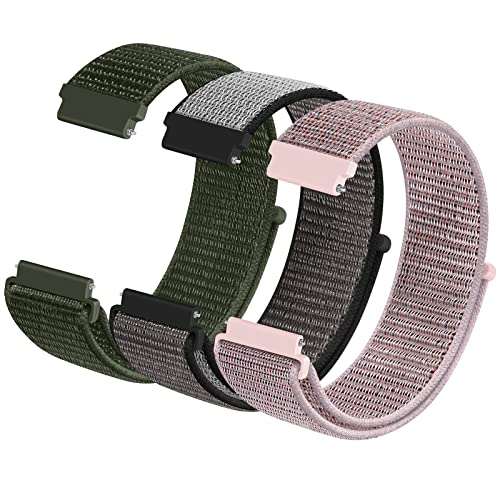 Xfyele 3 Pack Nylon Sport Watch Bands 16Mm 18Mm Quick Release Straps, Soft Woven Replacement Wristband For Men Women #TOP2