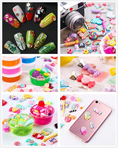 26Pack Assorted Sport Ball Slime Charms No Clips Basketball Football Tennis Baseball Volleyball Resin Flatback Beads For Fairy Garden Accessories Scrapbooking Phone Case Diy #TOP5