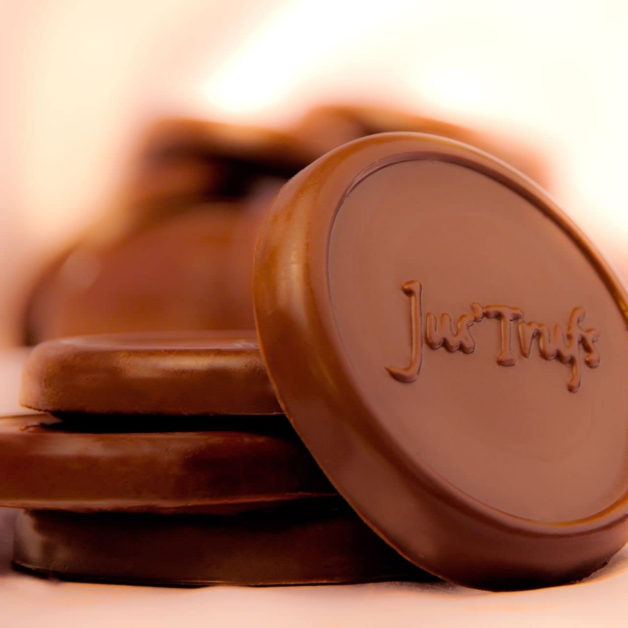 Jus'Trufs Artisanal 45% Milk Chocolate Coated Biscuits | No Preservatives | Pack of 10 biscuits | Net Wt.: 250 gm