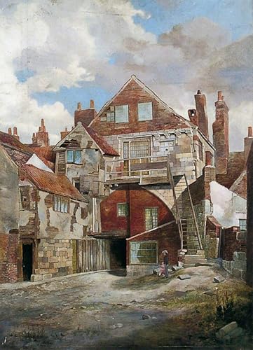 Cuadro de pared para pasillos oscuros: pintura de Holy Priory York en lienzo
