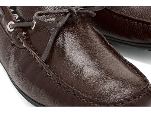 Image of Men's Genuine Leather Casual Slip on Tie-Bow Loafers