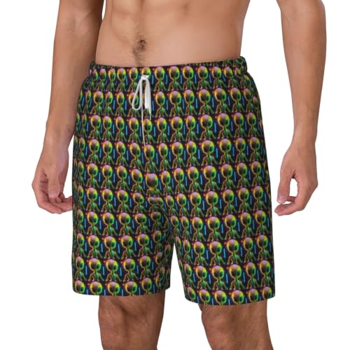 Short de bain homme imprimé planète Alien Planet léger