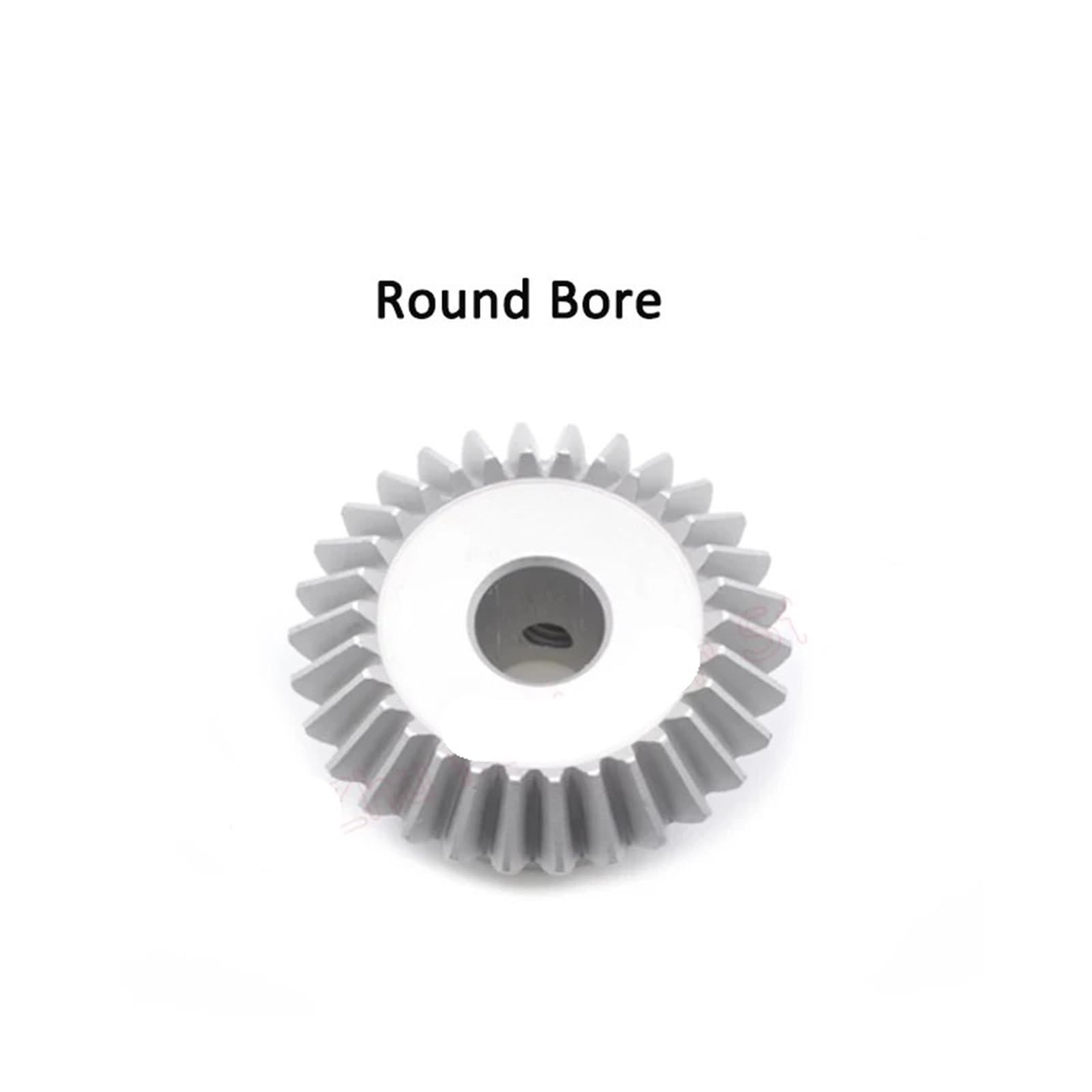 Engrenage conique 90 degrés 1M alliage d'aluminium - 15/20/25/30 dents, options de trou M5 pour les applications d'ingénierie de précision(12mm 20 dents)