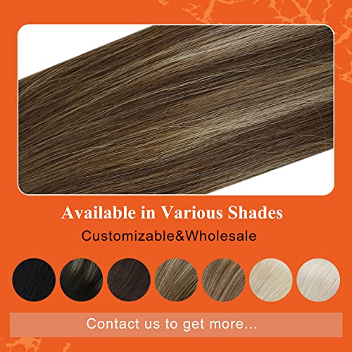 Miniatura 2 de Full Shine - Extensiones de cabello humano real con cinta adhesiva, de color negro, de 12 pulgadas, sin costuras y cortas, 20 unidades, 1.06 onzas