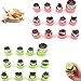 Formine per Biscotti, 24 Pezzi Taglierina di Frutta Frutta Stampo, Tagliabiscotti in Acciaio Inossidabile, Mini Formine per Biscotti Frutta, per Bambini, Biscotti, Torta e Formaggio Stampi