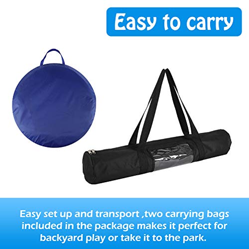 YON.SOU. Dog Agility Training Equipment, Obstacle Course Training, (with Dog Agility rods Jump& Hoops, Agility Tunnel Frisbee Training Whistle, Carrying Bag) (Dog Obstacle Tunnel New)
