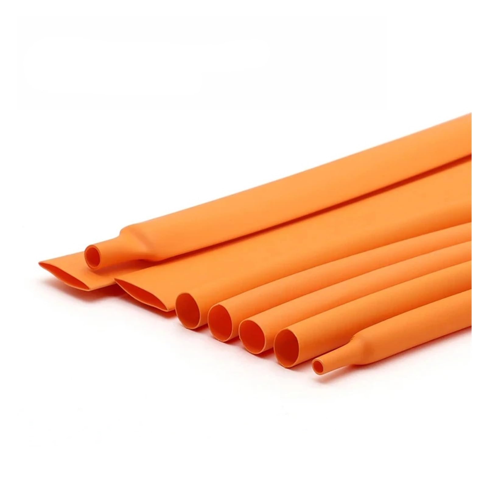 Taomenjs Orange 1-10Meter Heat Shrink Tube, Dia 1Mm-50Mm Electrical Insulation Heat Shrink Tubing 2:1 Ratio Polyolefin Case Sleeve(4Mm_1m)