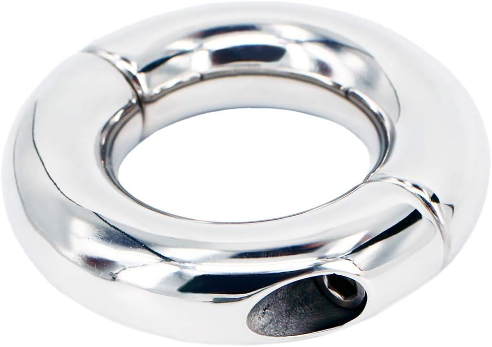 Ball Stretcher Weights, Eastern Delights Heavy Cock Ring Stainless Male Chastity Device (1.18 Inch 6.5 oz)