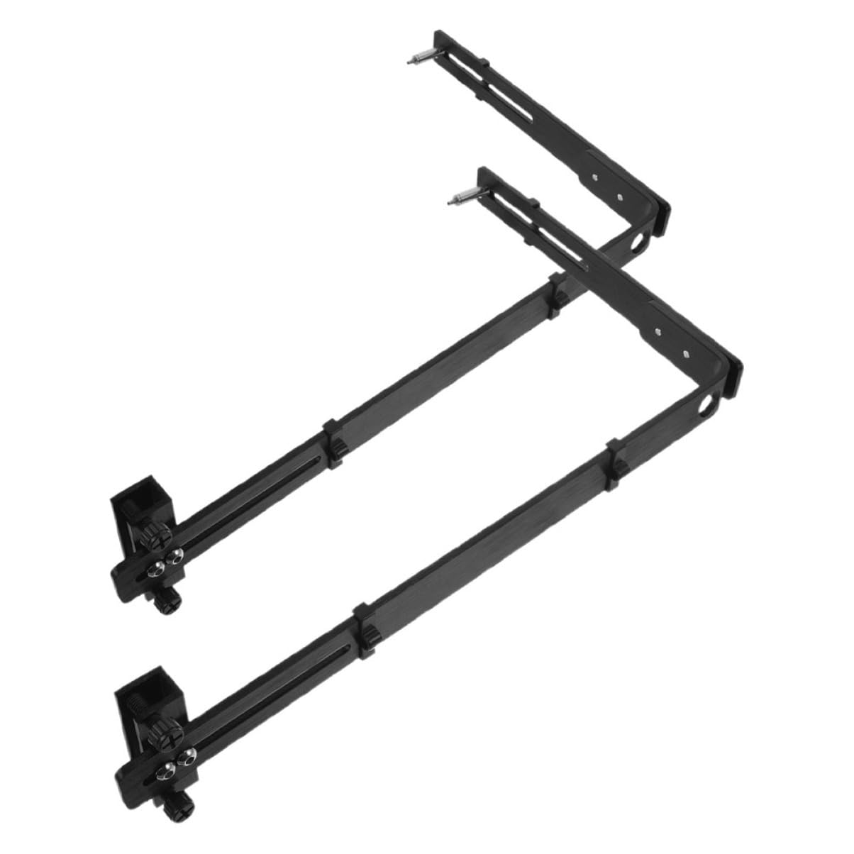 Kisangel Lichthalterhalterung Für Aquarien 2er-pack Aquarien-lichtständer Klemmstil Für Lampe Stabiles Aluminium Schwarz Für Wasserpflanzen