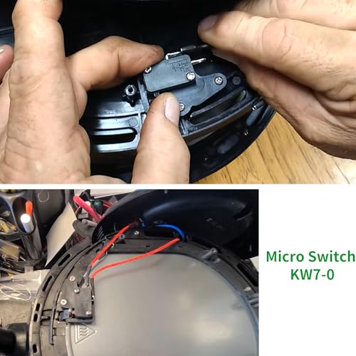 KW7-0 Micro Switch, Replacement for Air Fryer XL, Power XL, Vortex, Microswitches for Microwave Oven & Induction Cooker - Normally Open, 16A 125V/250V, 2Pins 1NO 1NC