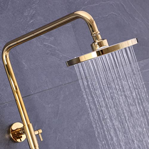 Robinet de douche de baignoire exposé avec douchette et bec verseur
