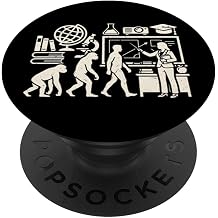 Teacher Evolution Funny Education Classroom Work Graphic PopSockets Adhesive PopGrip