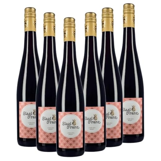 Sissi & Franz liebliches Rot Weingut Hammel Rotwein 6 x 0,75l VINELLO - 6 x Weinpaket inkl. kostenlosem VINELLO.weinausgießer
