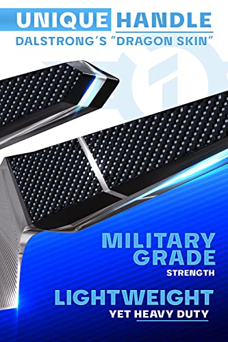 Dalstrong Serrated Bread Knife - 9 Inch - Quantum 1 Series - Ultra-Sharp - American Forged Bd1N-Vx Hyper Steel - Carbon Fibre G10 Hybrid Handle - Premium Kitchen Knife - Leather Sheath #TOP3