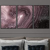 3 Piece Framed Canvas Wall Art 3D Abstract Brushstroke Contemporary Canvas Prints Home Artwork Decoration for Living Room,Bedroom - 16