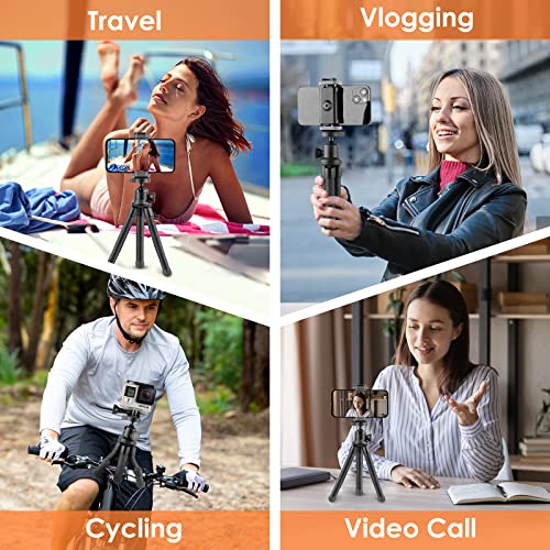 Aureday Phone Tripod, Flexible Cell Phone Tripod Stand With Wireless Remote And Phone Holder, Portable Mini Tripod For Iphone&Android Phone #TOP2