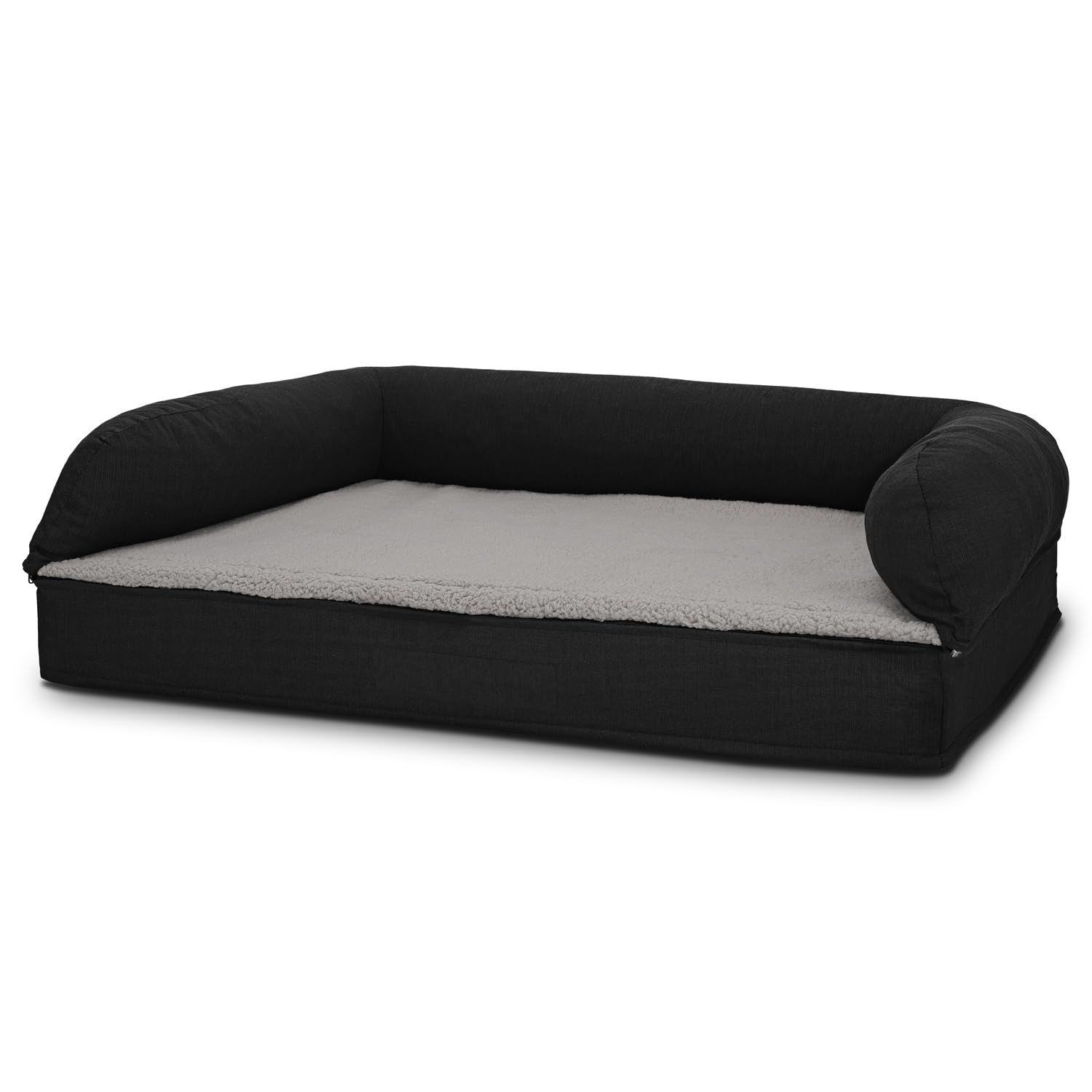 Petzzz Cama ortopédica para perros, funda extraíble, lavable, gris (100 x 70 x 27 cm)