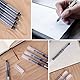 Cobee Kugelschreiber, 15 Stück 0,5 mm Schwarzer Tintenroller Extra Feiner Kugelschreiber Schnelltrocknender Tintenroller Flüssiger Tintenstift Feine Spitze Stifte zum Schreiben Journaling Schule Büro