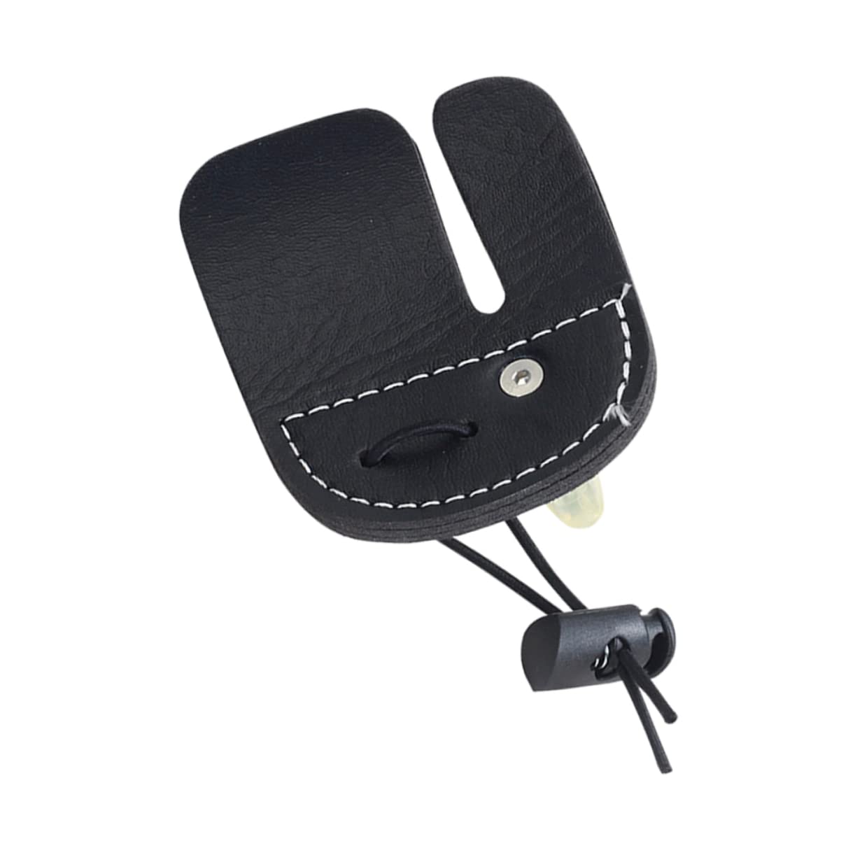 Milisten Finger Protector Recurve Fingers Saver Double Layer Leather Material Adjustable Fit Non-Slip for Beginners Professionals