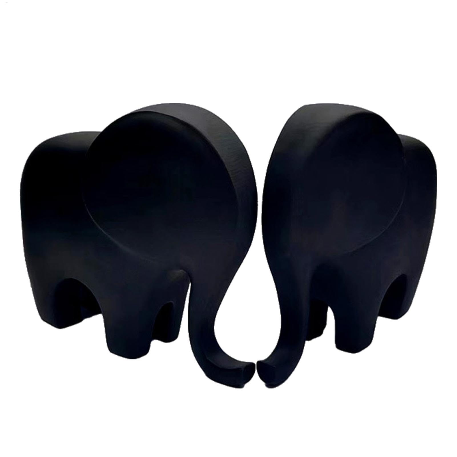 Figurine de couple d'éléphants en résine pour briser la monotonie