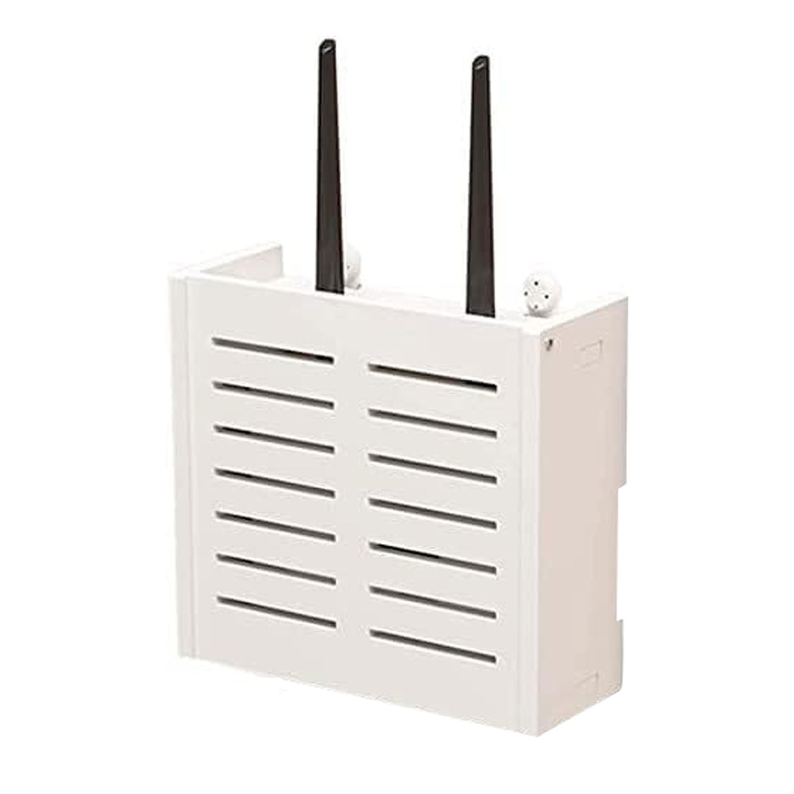 Support de Routeur Mural Boîte de Rangement de routeur WiFi sans Fil, Ensemble TV, Supports de Rangement de routeur, boîte de Salon pour Bureau et Maison Étagère de routeur WiFi