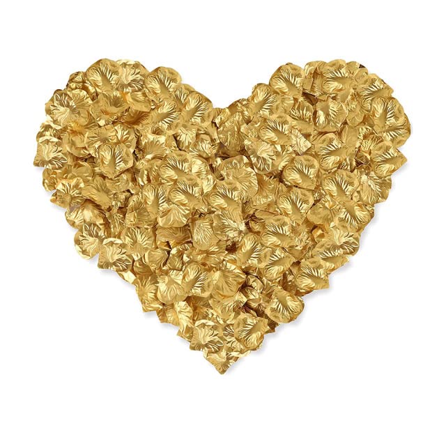 1200 Künstliche Rosenblätter Aus Seide - Gelb, Für Hochzeit, Valentinstag & Romantische Deko