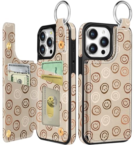 Étui portefeuille iPhone 13 Pro Max papillons bleus pour sublimer vos sorties