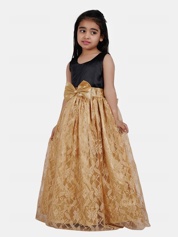 Image of Girl's Synthetic A-Line Maxi Dress