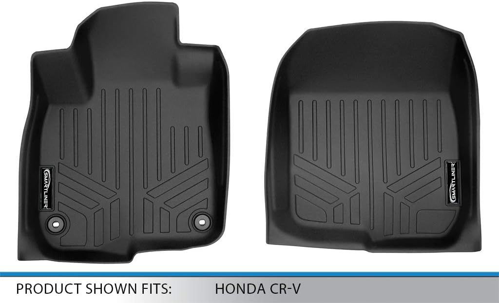 SMARTLINER Custom Fit Floor Mats 1st Row Liner Set Compatible with 2017-2022 Honda CR-V - Image 4