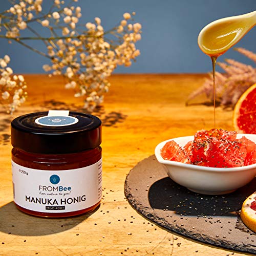 Frombee Manuka Honing MGO 400+ – Manuka-honing in een glas uit Nieuw-Zeeland – 100% natuurlijk en pure honing – puur van… - Image 8