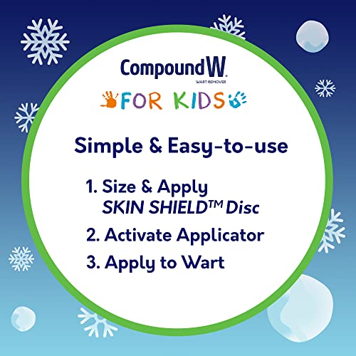 Image of Compound W Freeze Off Wart Remover for Kids, 15 Wart Removal Applications & 18 Skin Shield Discs