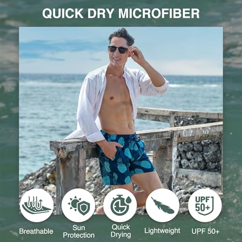 Image of Kanu Surf Men's Big Viper Extended Size Stripe Swim Trunk