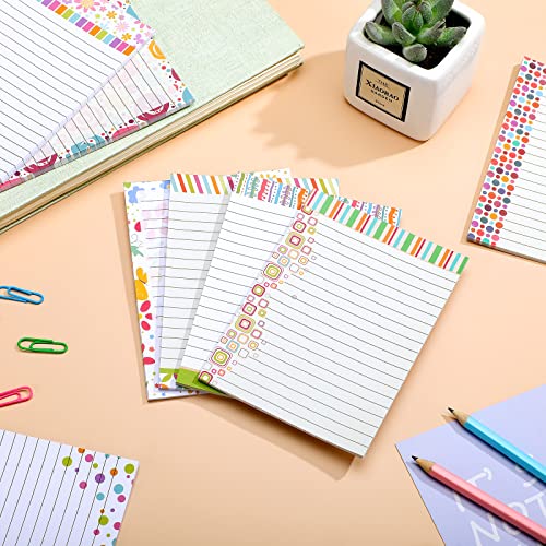 Image of Junkin 8 Pcs Memo Pads for Women, Colorful Funny Note Pads, 4 inch x 5.6'' | Fun Pattern Design, Office Home Refrigerator Use, To Do List Scratch Memo Notes, Gift Supplies, 30 Sheets Per Pad