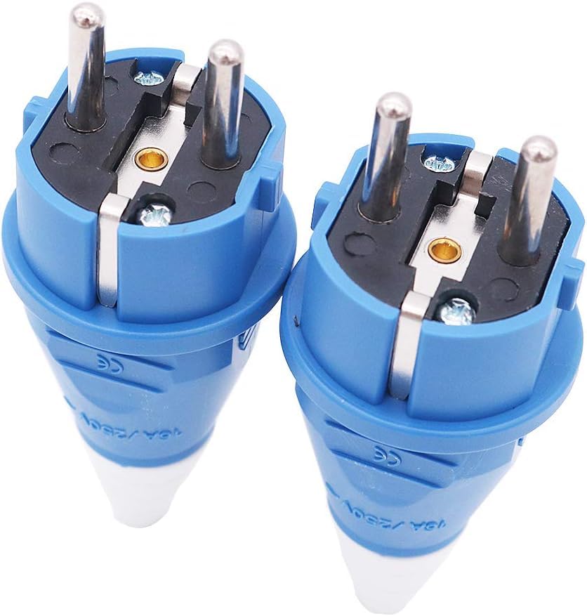 Image of 16A 2pin 250V Industrial Plug IP54 Germany Type French Type Plug (2Piece Plug)