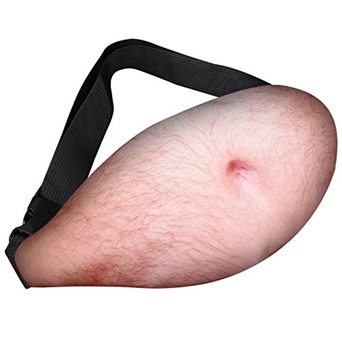 Dad Bag Fake Beer Belly Fanny Pack Gag Gifts For Adults Men Women,Unisex