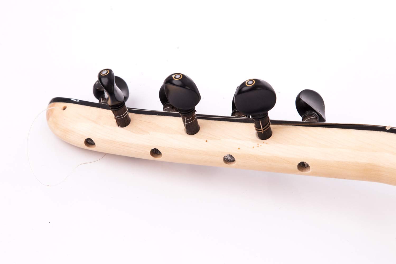 Turkish Short neck Saz Baglama Walnut with Electric Pickup Presys 301 with Soft Case, Picks & Extra Set of Strings - Image 2