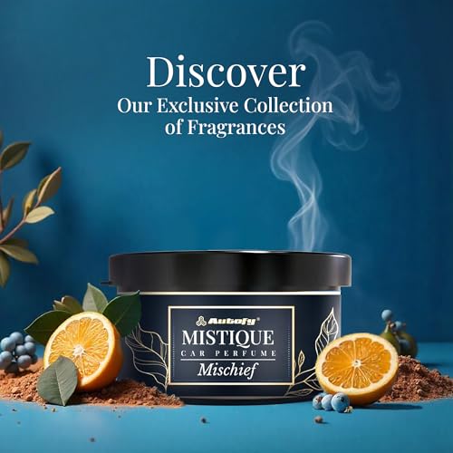 Image of Autofy MISTIQUE Lasts 60 Days Car Perfume Freshener Long Lasting Fragrance Car-Accessories Car-Interior Accessories Air Freshner Organic Block Car-Perfume Diffuser (40g Mischief) Odor Remover