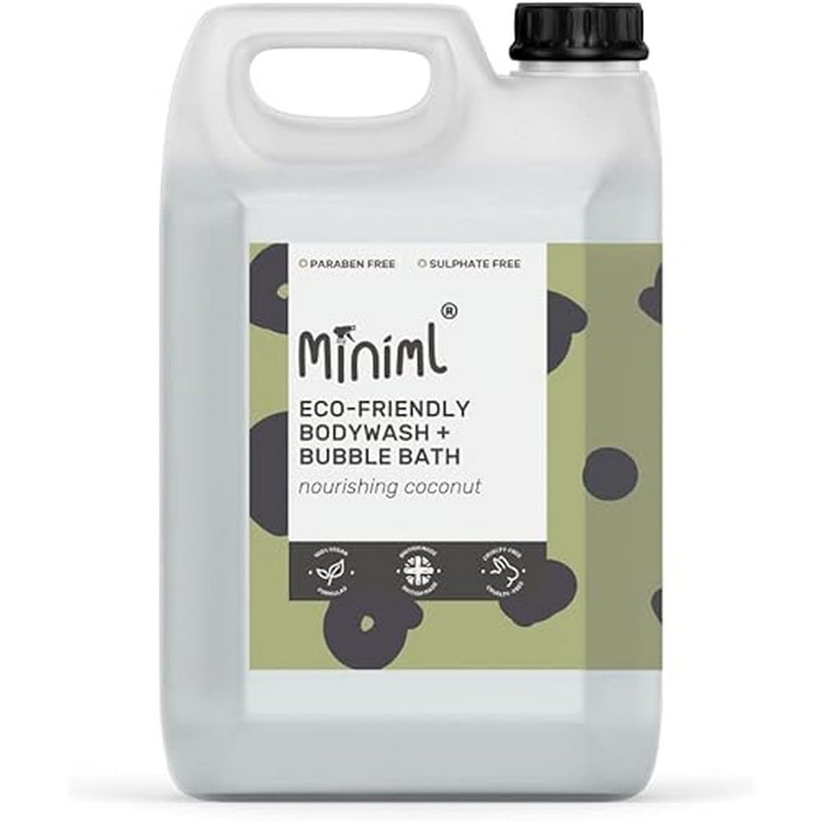 Sponsored Ad – All Natural Body Wash and Bubble Bath - 5L Refill Moisturising Nourishing Coconut Vera Sensitive Skin Eco Shower Gel Bath Soak - Vegan Friendly Hand, Face & Body High Foam Scrub