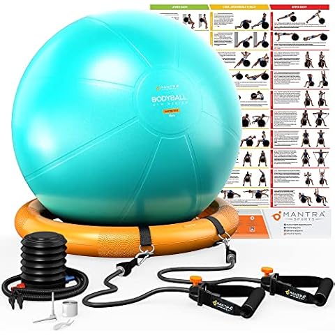 Gymnastikball Schwangerschaft, Sitzball Büro Ergonomisch 55cm Cover