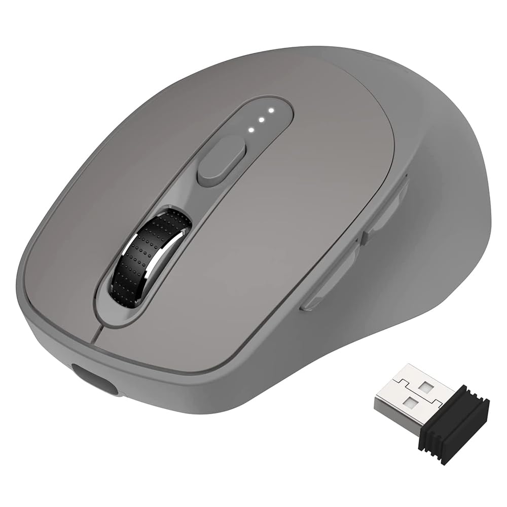 Free wolf X7 Mouse Inalámbrico, Bluetooth/2.4GHz con Indicador de Batería