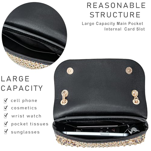 Image of Women's Evening Handbags Rhinestone Purse Crystal Evening Clutch for Women Formal