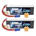 Zeee 22.2V 100C 5200mAh 6S Lipo Battery with EC5 and XT90 Connector RC Battery for RC Car Truck Airplane Helicopter Quadcopter Boat (2 Pack)